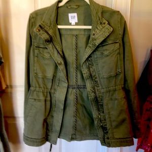 Gap NWOT  field jacket Sz xs green